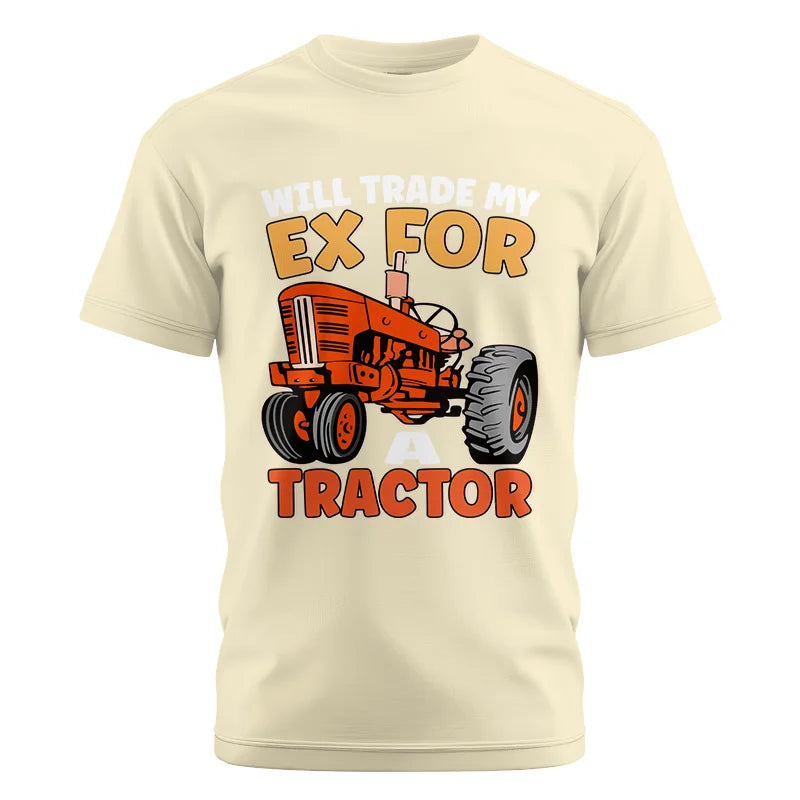 Image of Will Trade My Ex For Tractor - Unisex Cotton Crew Tee