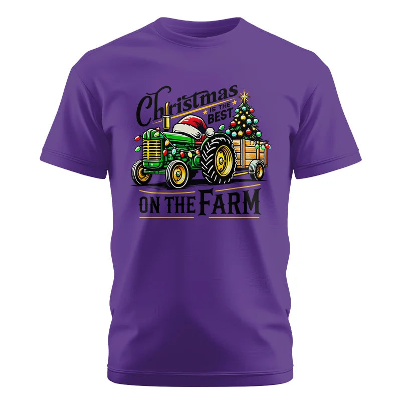 Christmas Is The Best On The Farm 3 - Unisex Cotton Crew Tee