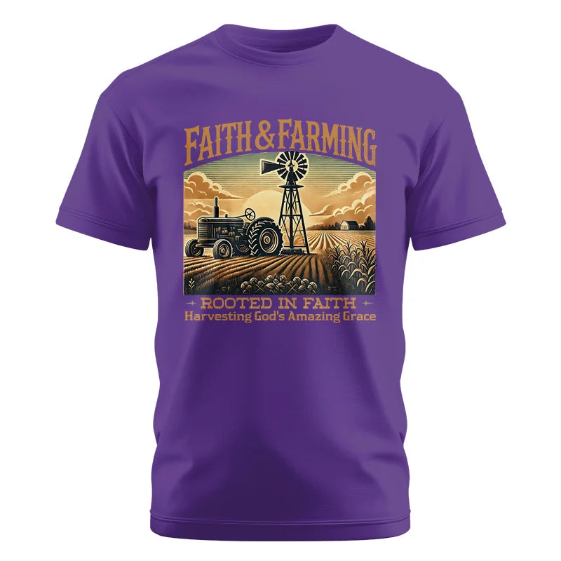 Faith And Farming 3 - Unisex Cotton Crew Tee