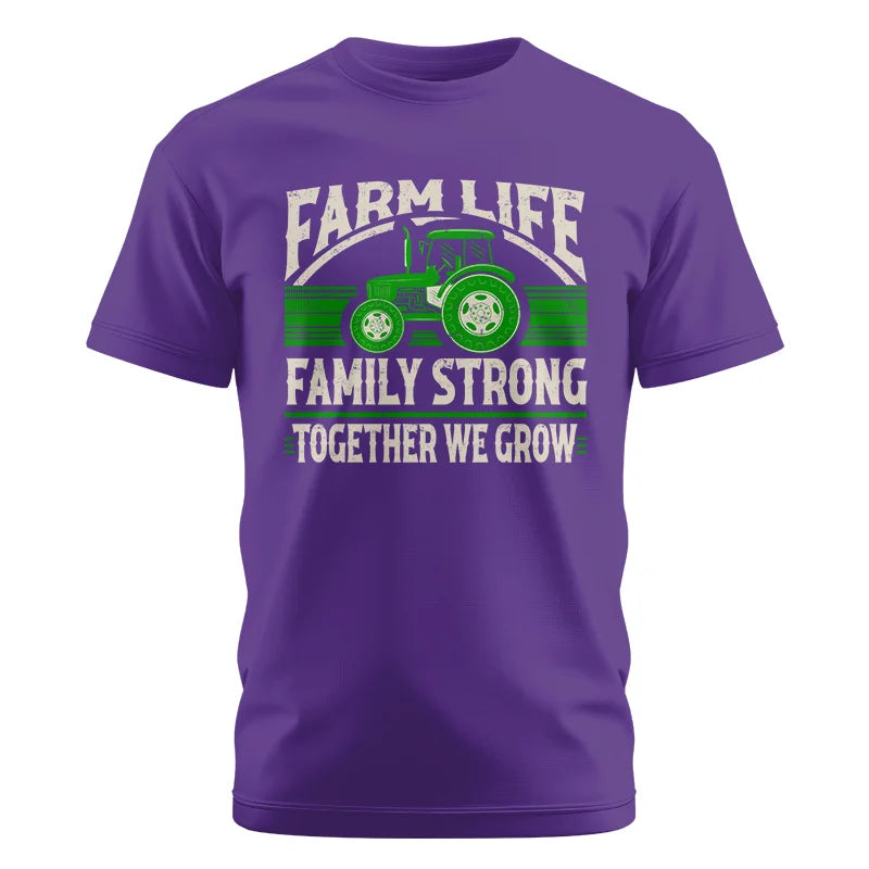 Farm life Family Strong_Together We grow - Unisex Cotton Crew Tee