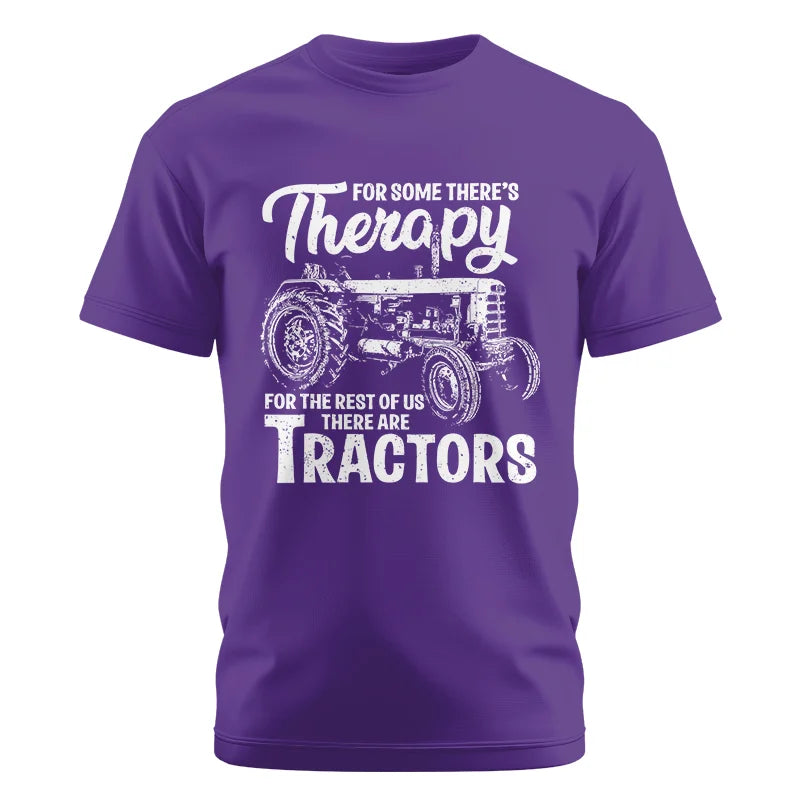 Funny Farmer Therapy Vintage Tractor Lover - Unisex Cotton Crew Tee