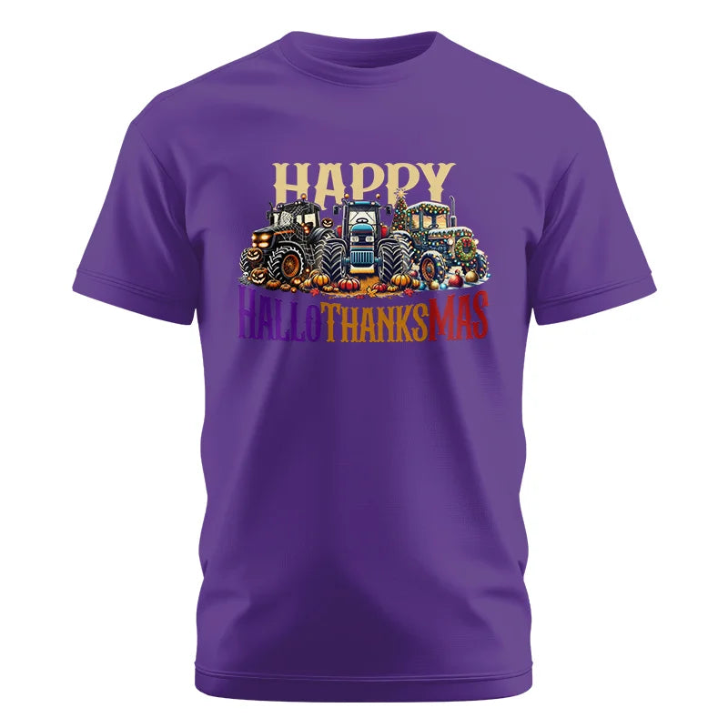 Happy HalloThanksMas - Unisex Cotton Crew Tee