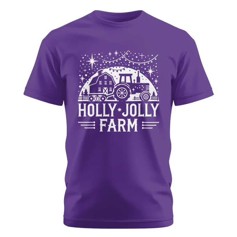 Image of Holly Jolly Farm 2 - Unisex Cotton Crew Tee