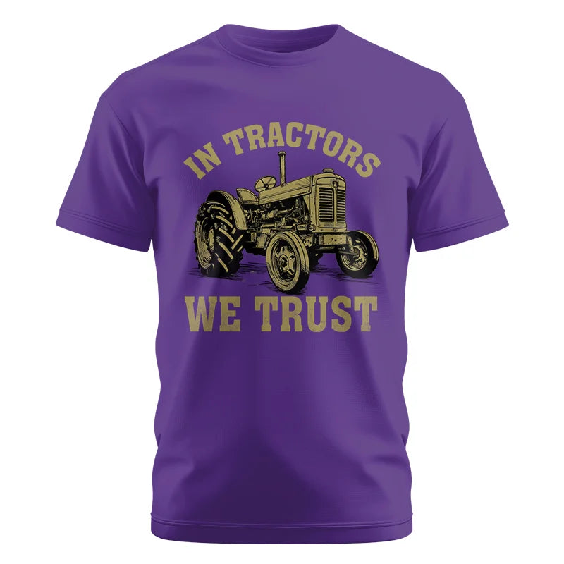 In Tractors We Trust - Unisex Cotton Crew Tee