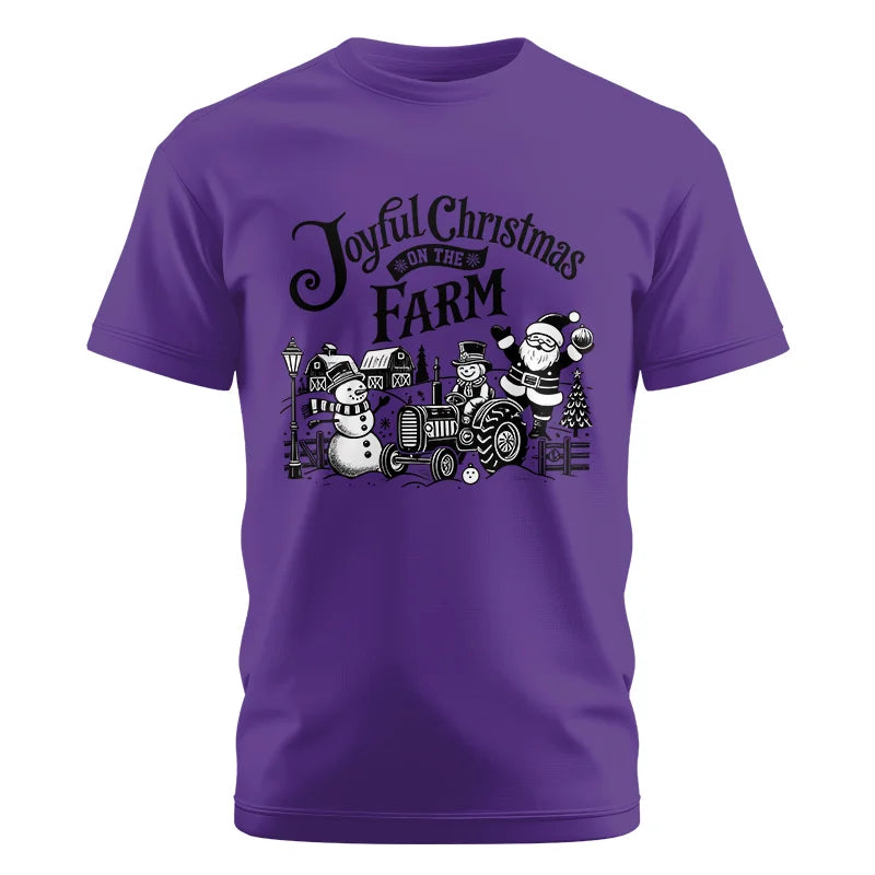 Joyful Christmas On The Farm 1 - Unisex Cotton Crew Tee