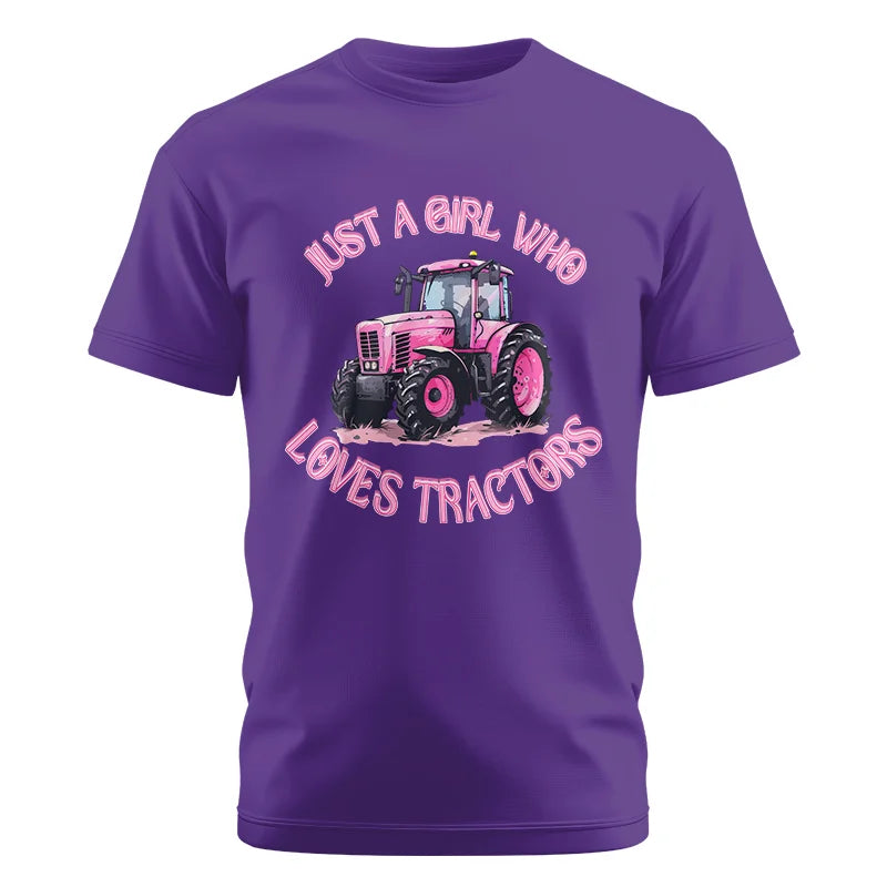 Just A Girl Who Loves Tractors 1 - Unisex Cotton Crew Tee