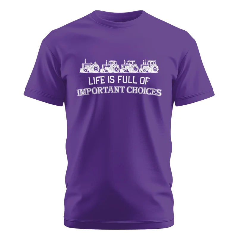 Image of Life Is Full Of Important Choices 11 - Unisex Cotton Crew Tee