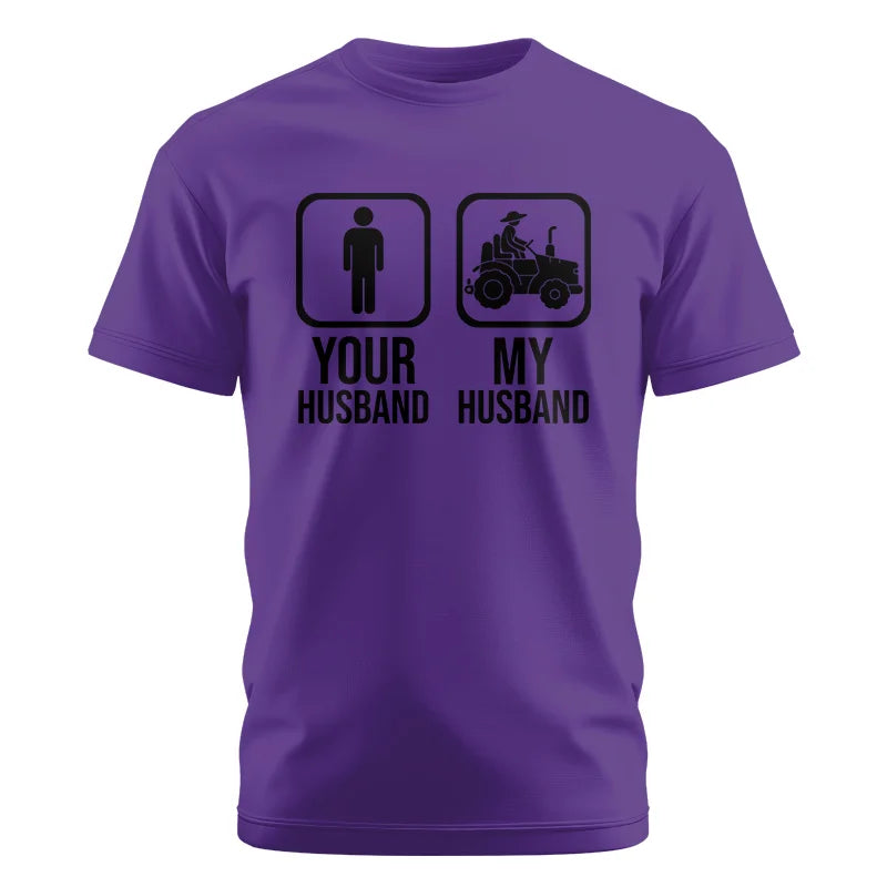 My Husband Is Cooler Than Yours Funny Farm Tractor 2 - Unisex Cotton Crew Tee