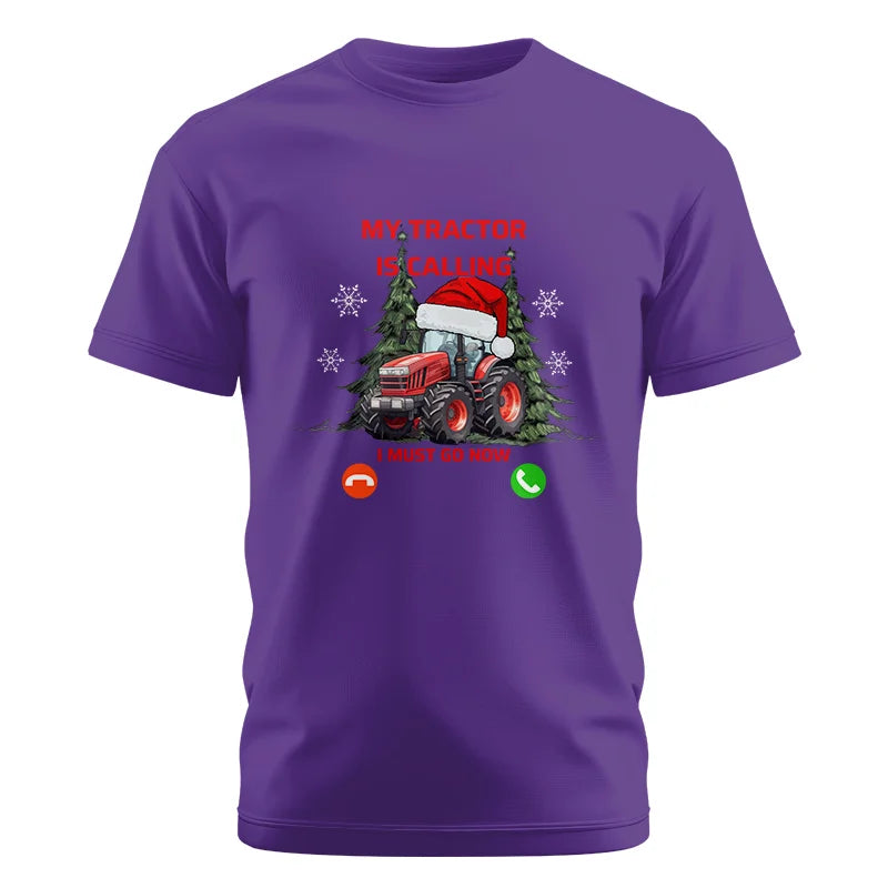 My Tractor Is Calling 2 - Unisex Cotton Crew Tee