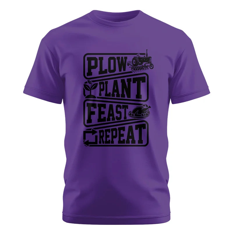 Plow Plant Feast Repeat 1 - Unisex Cotton Crew Tee