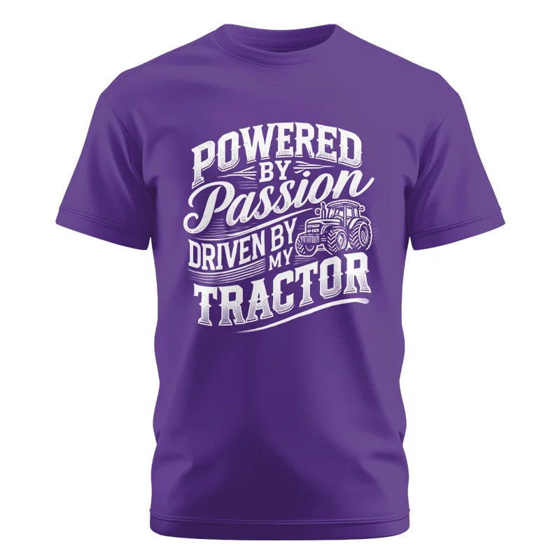 Powered By Passion Driven By My Tractor 2 - Unisex Cotton Crew Tee