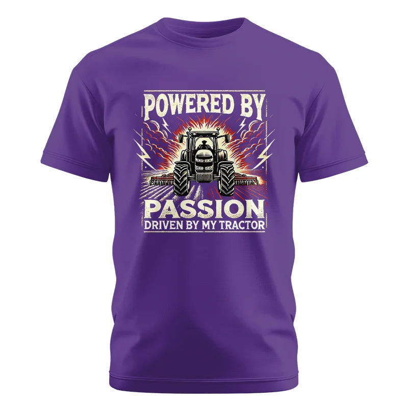 Image of Powered By Passion Driven By My Tractor 4 - Unisex Cotton Crew Tee