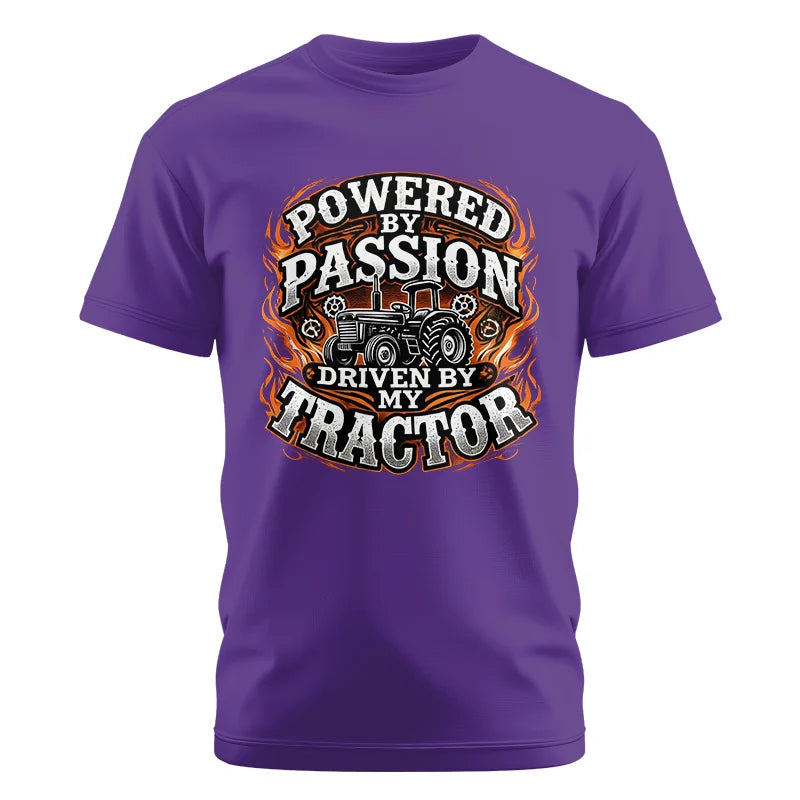 Image of Powered By Passion Driven By My Tractor 5 - Unisex Cotton Crew Tee