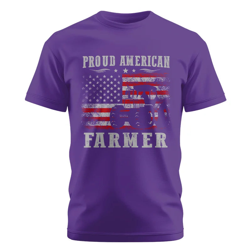 Image of Proud American Farmer - Unisex Cotton Crew Tee