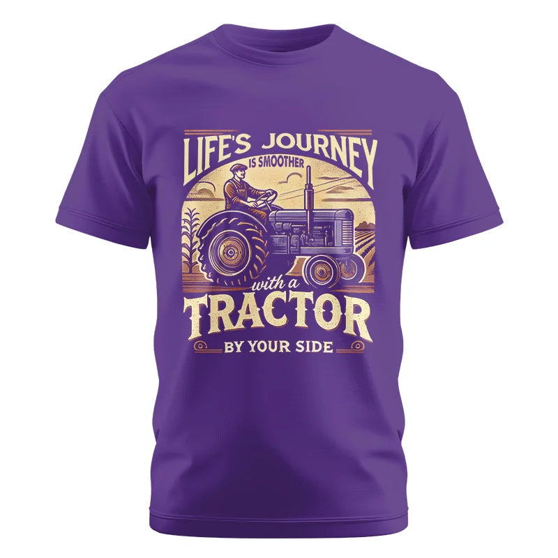 Image of Smoother With A Tractor By Your Side - Unisex Cotton Crew Tee