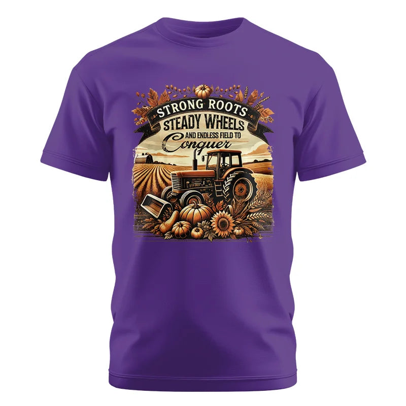 Image of Thanksgiving Farmer Endless Fields To Conquer 2 - Unisex Cotton Crew Tee