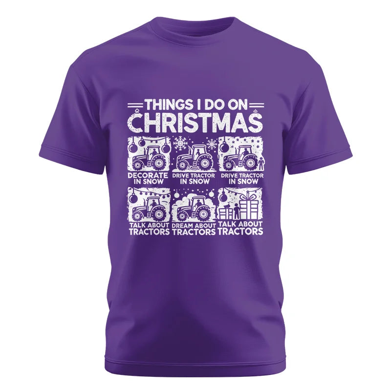 Things I Do On Christmas - Unisex Cotton Crew Tee