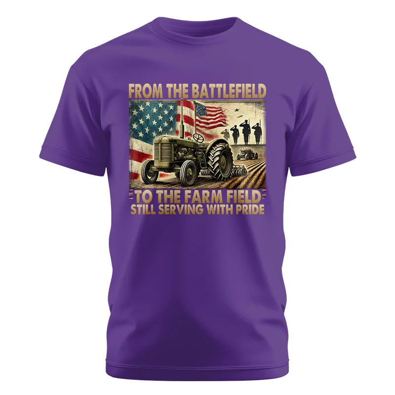 Veteran Farmer From The Battlefield To The Farm Field 1 - Unisex Cotton Crew Tee