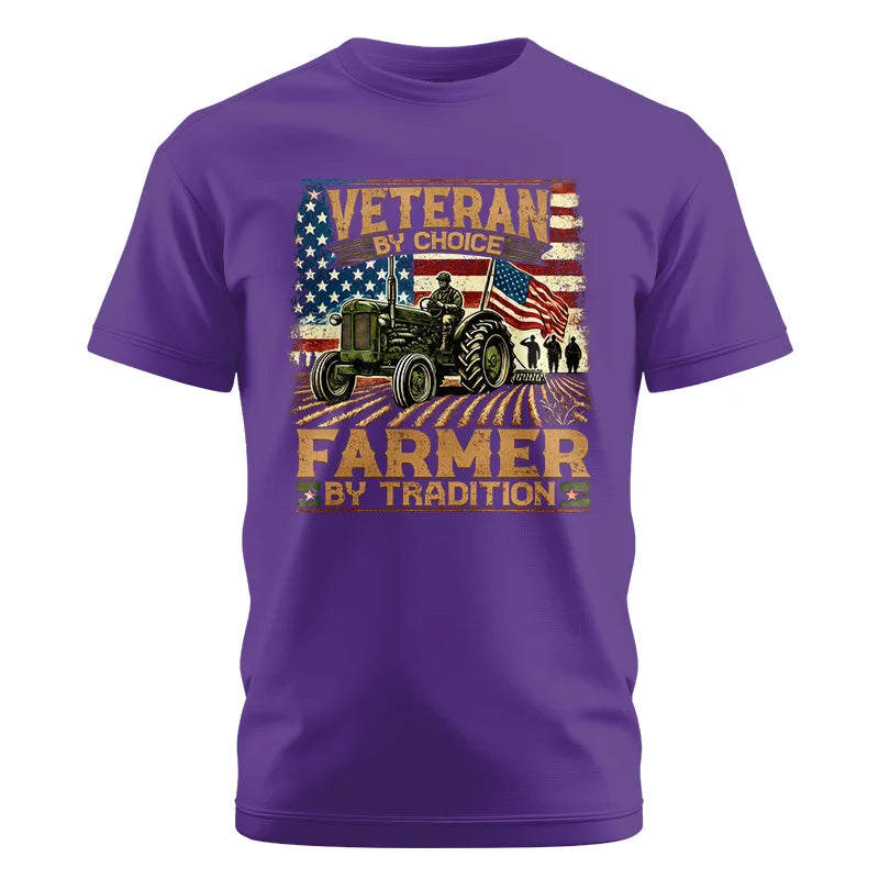 Image of Veteran Farmer Veteran By Choice_Farmer By Tradition - Unisex Cotton Crew Tee