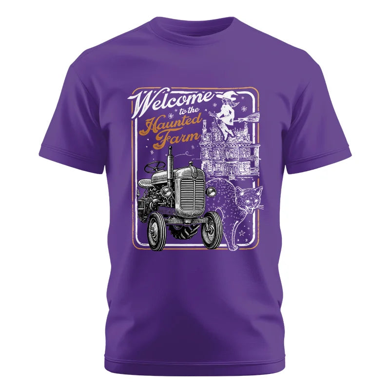 Image of Welcome To The Haunted Farm 2 - Unisex Cotton Crew Tee