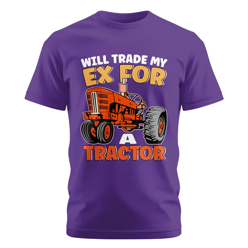 Will Trade My Ex For Tractor - Unisex Cotton Crew Tee