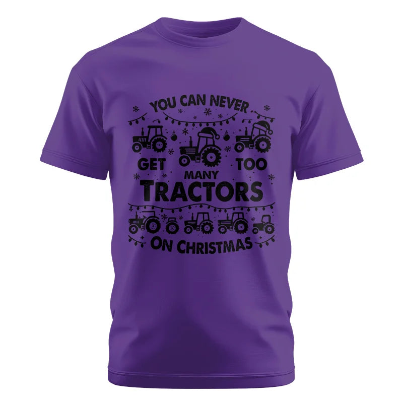 Image of You Can Never Get Too Many Tractors On Christmas - Unisex Cotton Crew Tee