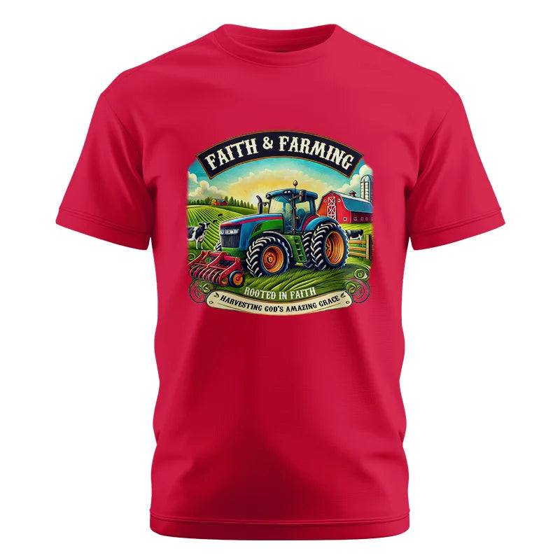 Faith And Farming 2 - Unisex Cotton Crew Tee