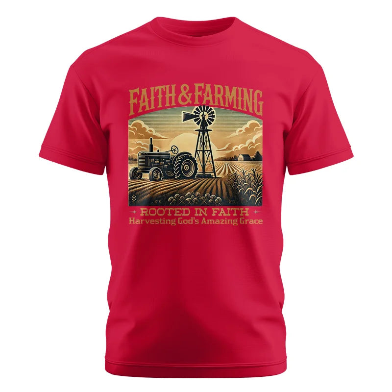 Faith And Farming 3 - Unisex Cotton Crew Tee