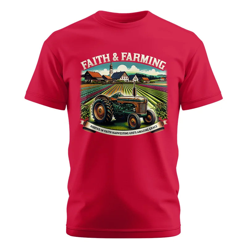 Faith And Farming 4 - Unisex Cotton Crew Tee