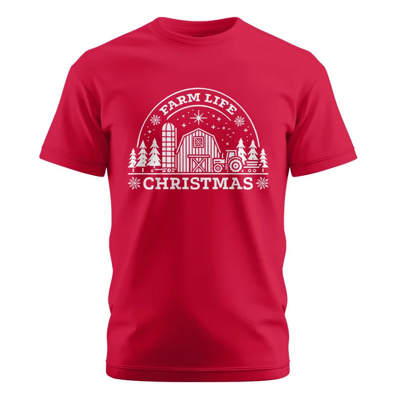 Farm Life Christmas 4 - Unisex Cotton Crew Tee