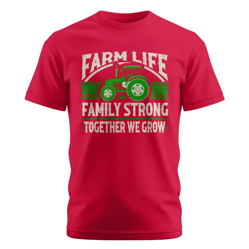 Image of Farm life Family Strong_Together We grow - Unisex Cotton Crew Tee