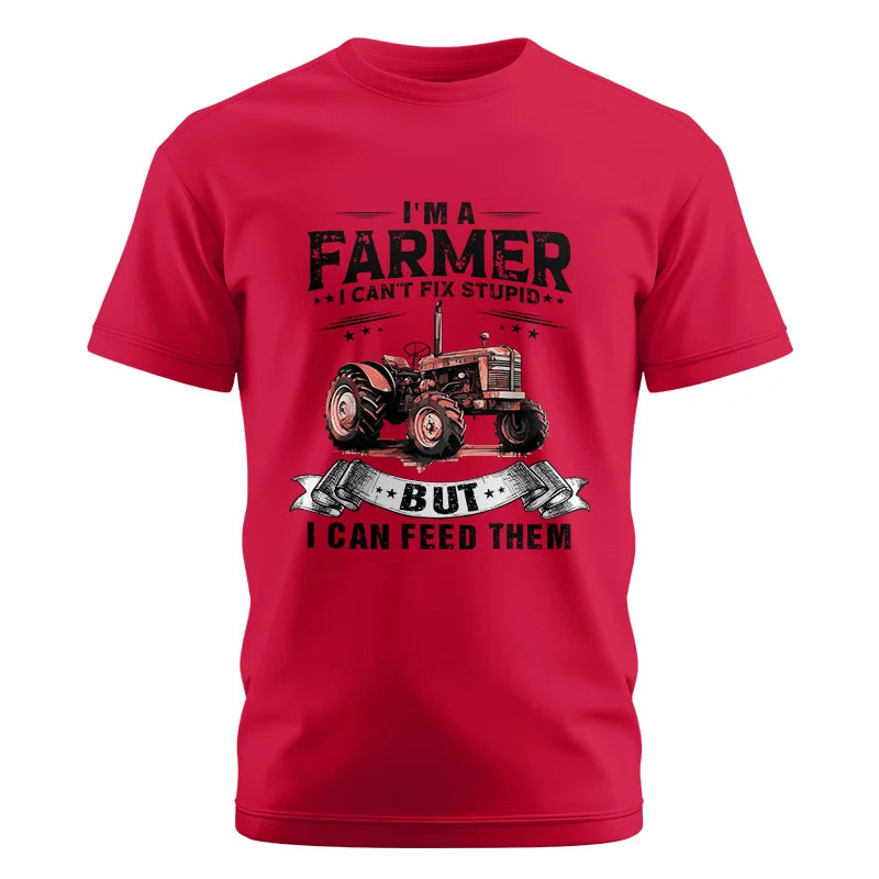 Image of Farmer Can't Fix Stupid - Unisex Cotton Crew Tee