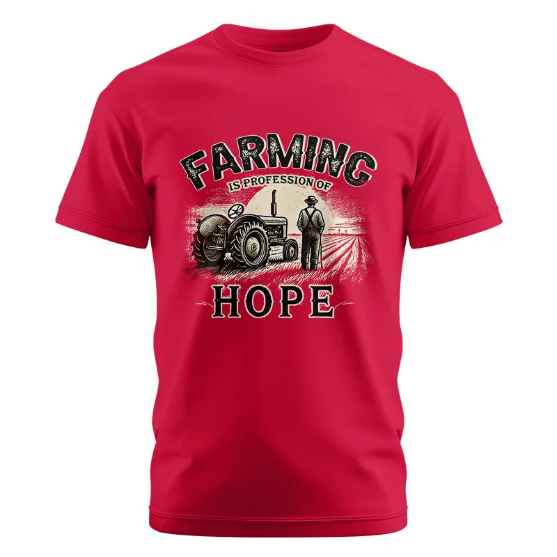 Image of Farming Is A Profession Of Hope 2 - Unisex Cotton Crew Tee