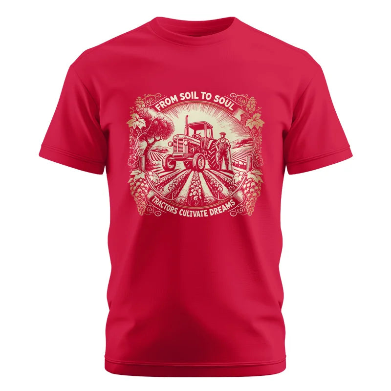 Image of From Soil To Soul_Tractors Cultivate Dreams 2 - Unisex Cotton Crew Tee