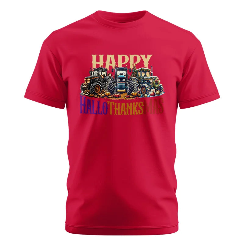 Image of Happy HalloThanksMas - Unisex Cotton Crew Tee