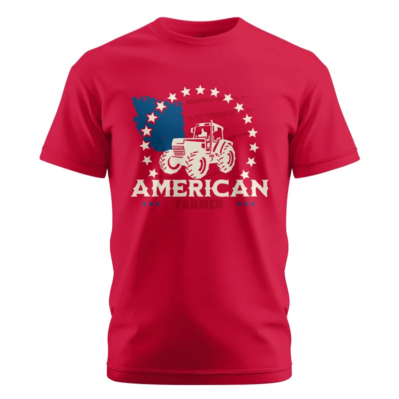 Image of Proud To Be An American Farmer Citizen Veteran - Unisex Cotton Crew Tee