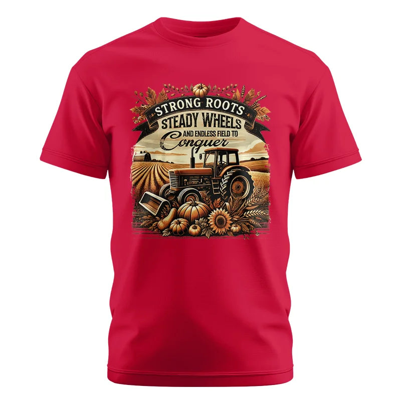 Image of Thanksgiving Farmer Endless Fields To Conquer 2 - Unisex Cotton Crew Tee