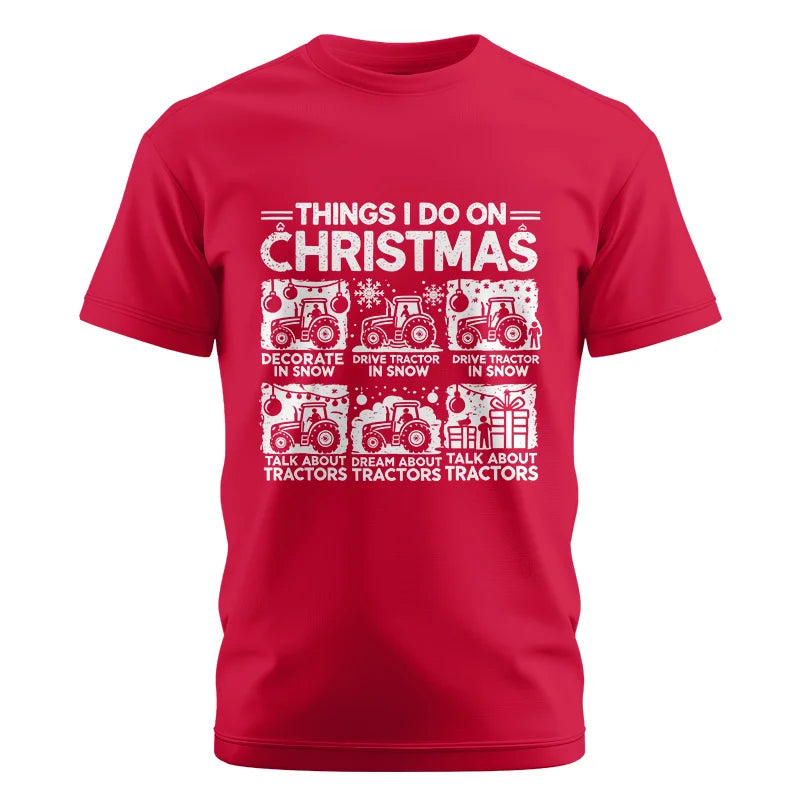 Things I Do On Christmas - Unisex Cotton Crew Tee