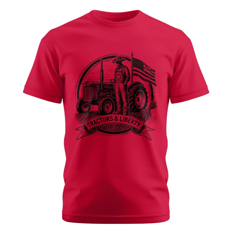 Image of Tractors And Liberty - Unisex Cotton Crew Tee