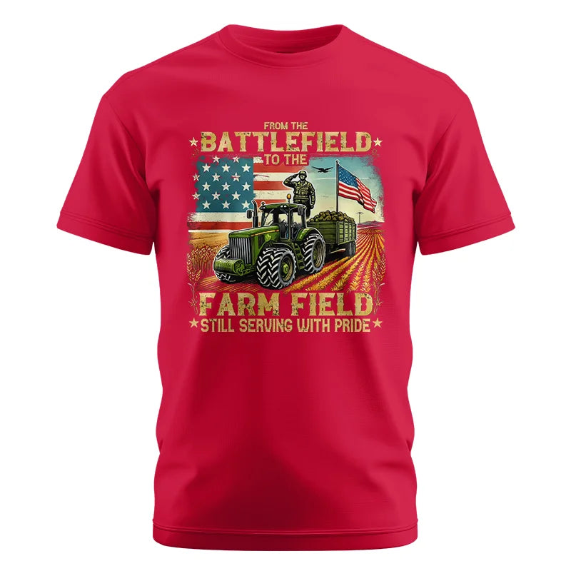 Veteran Farmer From The Battlefield To The Farm Field 2 - Unisex Cotton Crew Tee