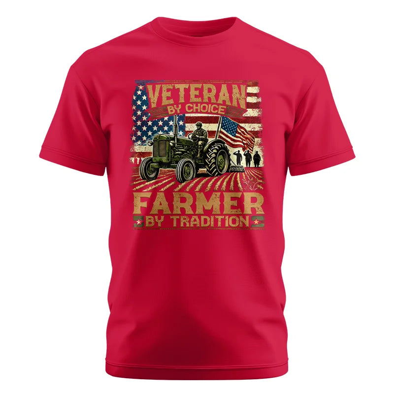 Veteran Farmer Veteran By Choice_Farmer By Tradition - Unisex Cotton Crew Tee