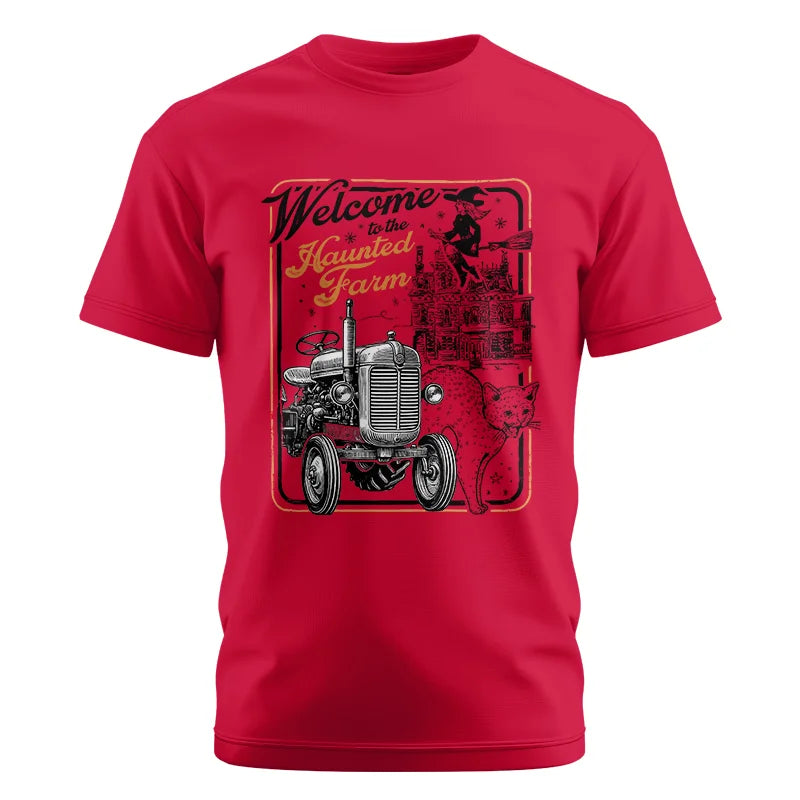 Image of Welcome To The Haunted Farm 1 - Unisex Cotton Crew Tee