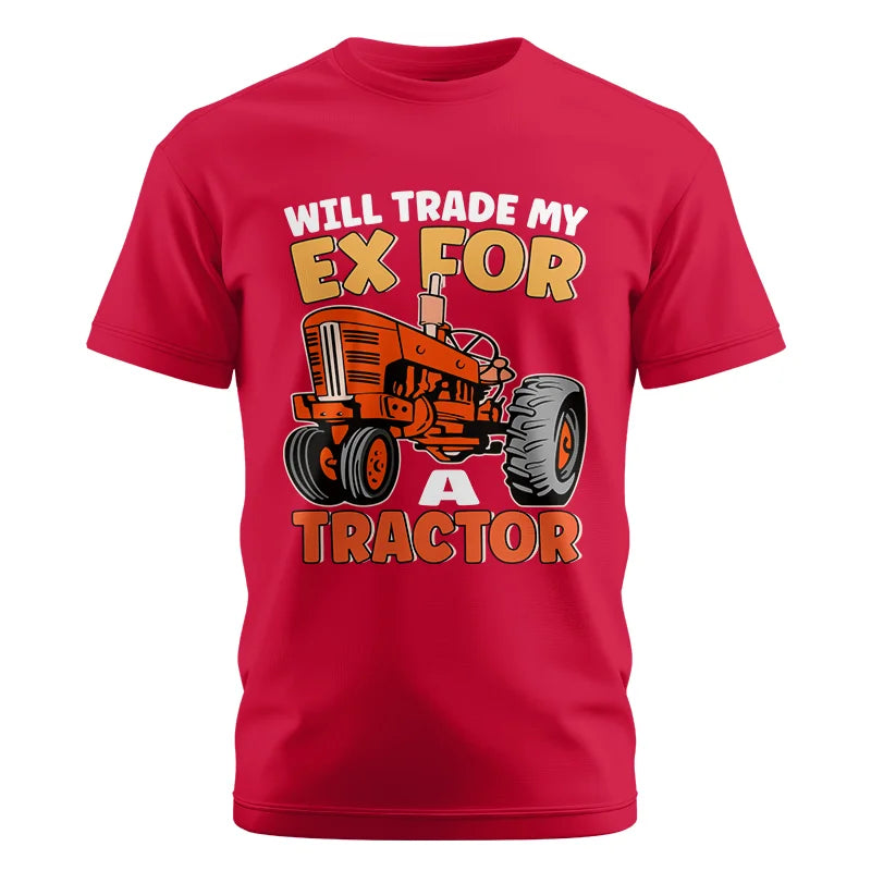 Image of Will Trade My Ex For Tractor - Unisex Cotton Crew Tee