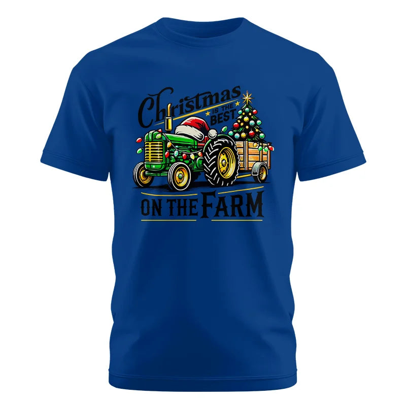 Christmas Is The Best On The Farm 3 - Unisex Cotton Crew Tee