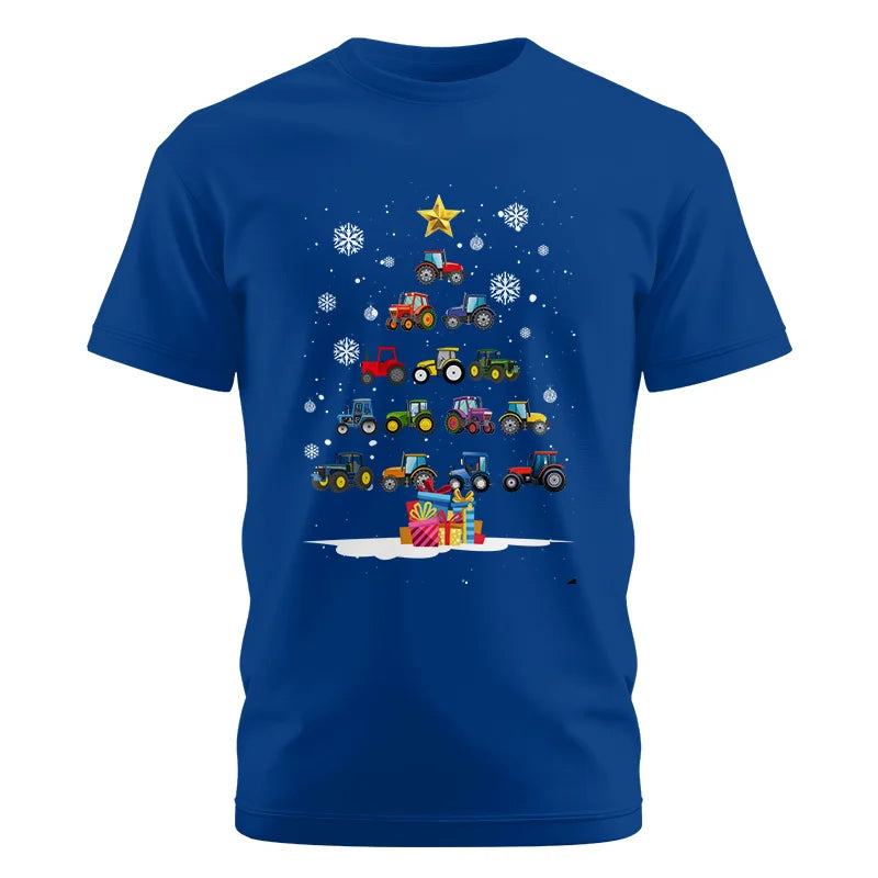 Christmas Tractor Tree - Unisex Cotton Crew Tee