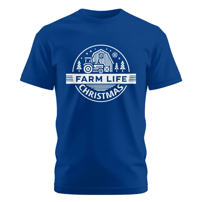 Image of Farm Life Christmas 1 - Unisex Cotton Crew Tee