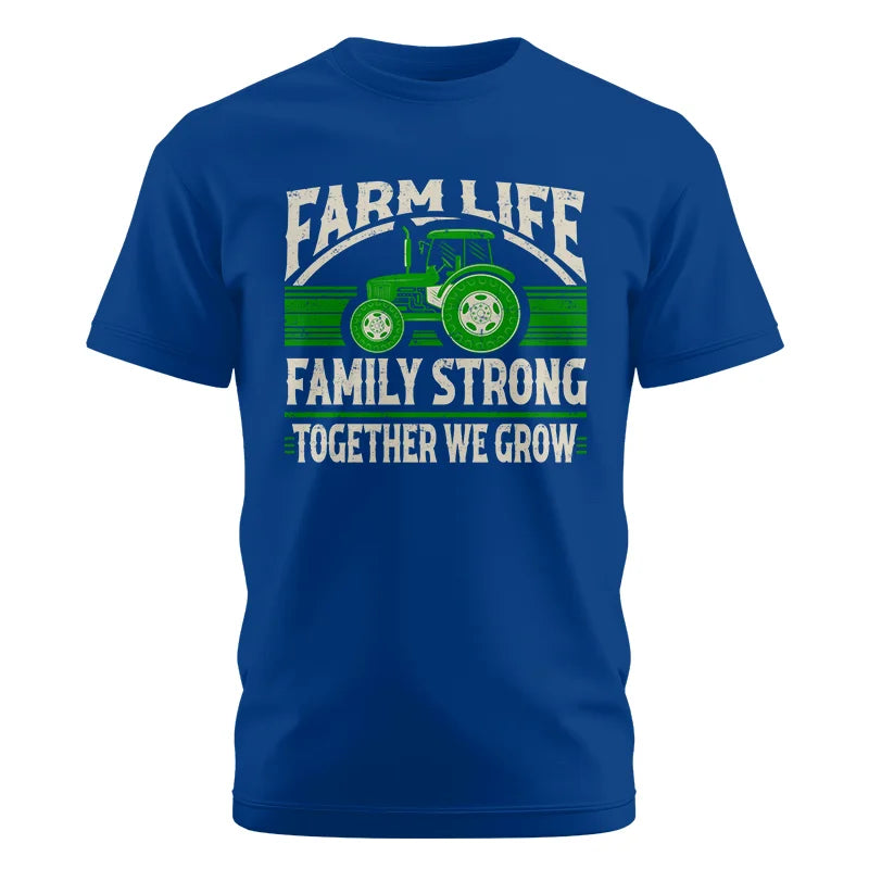 Image of Farm life Family Strong_Together We grow - Unisex Cotton Crew Tee