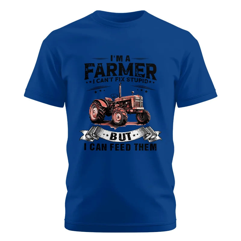 Farmer Can't Fix Stupid - Unisex Cotton Crew Tee