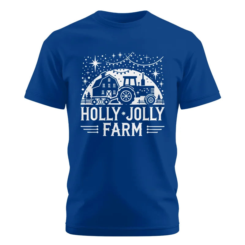 Holly Jolly Farm 2 - Unisex Cotton Crew Tee