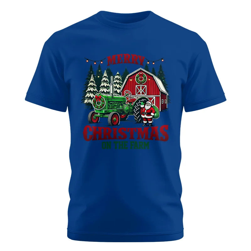 Merry Christmas On The Farm 3 - Unisex Cotton Crew Tee